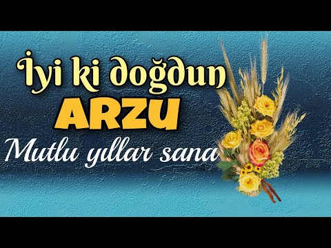 İyi ki doğdun Arzu. Doğum günün kutlu olsun, mutlu yıllar sana. İsme özel doğum günü şarkısı