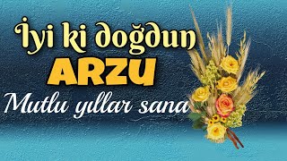 İyi ki doğdun Arzu. Doğum günün kutlu olsun, mutlu yıllar sana. İsme özel doğum günü şarkısı