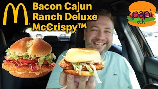 McDonald's NEW Bacon Cajun Ranch McCrispy Review & McNuggets Mukbang by PapiEats 3,531 views 3 weeks ago 19 minutes