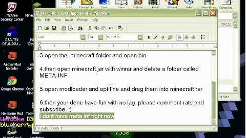 Minecraft: How to install optifine 1.2.5