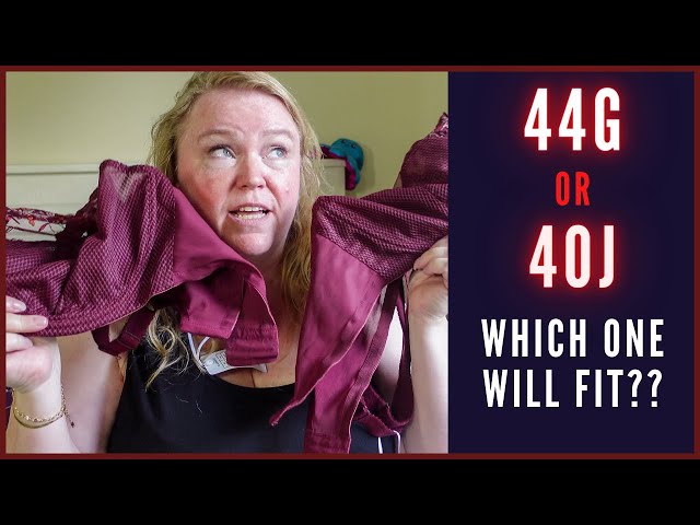 Are 44G and 40J similar in size / Big bust bra try on and