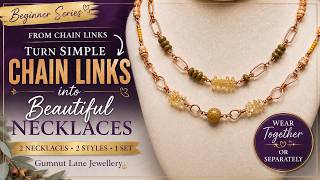 Turn Simple Chain Links into Beautiful Wire Wrapped Necklaces | Beginner Friendly ⭐