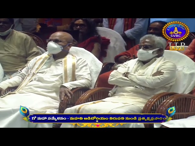 Swami Ramdevji at Tirupati Gomahasammelanam