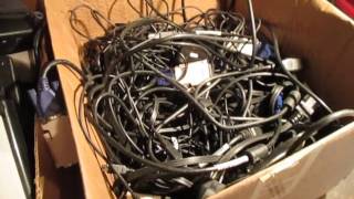 Making Money Scrapping 400 + Pounds Of Computer Wiring Part 2!