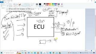 What is Input & Output to the ECU