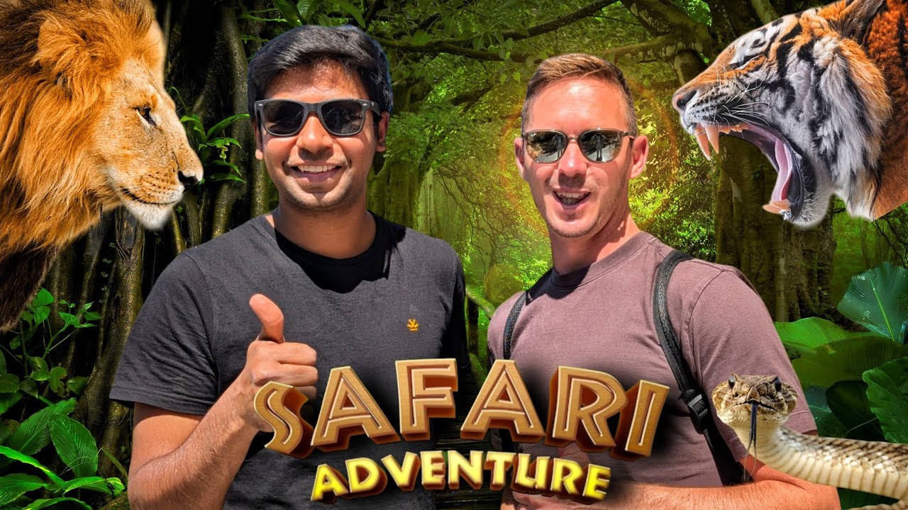Wildlife safari adventure with foreigner in india bannerghatta national park Karnataka