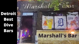 Dive Bar Review, Marshall's Bar Detroit, Best Detroit Dive Bars, Flame Thrower Grill, #divebar