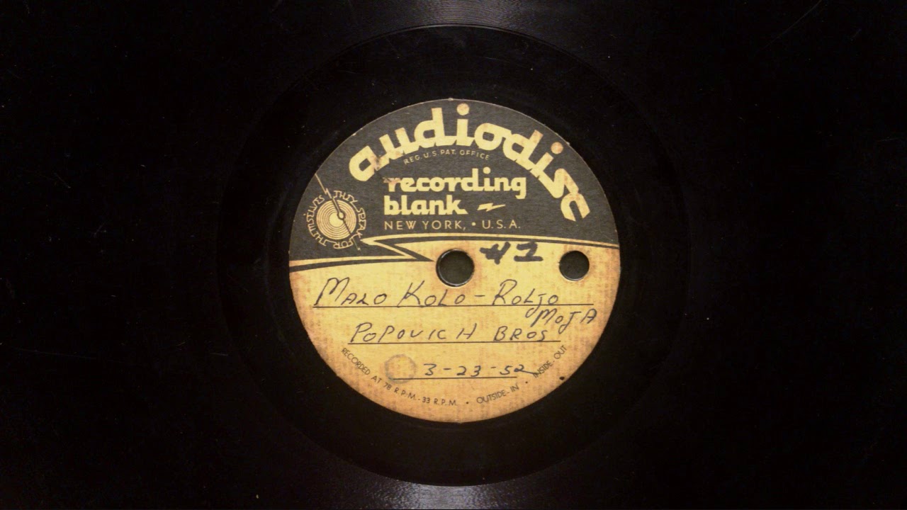Popovich Bros. Tamburitza Orch. (Live) 1952 radio broadcast