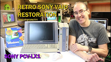 Vintage Retro 20 year old #Sony #vaio PCV-LX1 Restoration