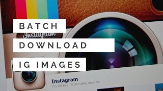 Mass / Bulk Download Instagram Pics On Android ( Download All Pics Of Any Profile In A Click)