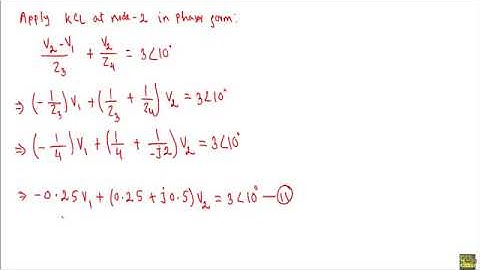 Node Voltage Analysis On AC circuit
