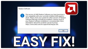 FIX This Version of AMD Radeon Software Is Not Compatible Error 2025