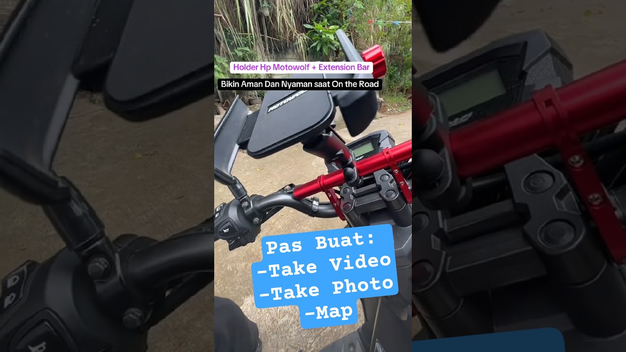 Holder HP Motowolf V3 + Handlebar Extension Beat Street 