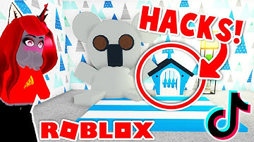 Building A Mansion Using TIK TOK Hacks In Adopt Me! (Roblox)