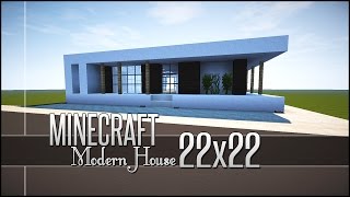 Minecraft Let's Build - Small Modern House 22x22
