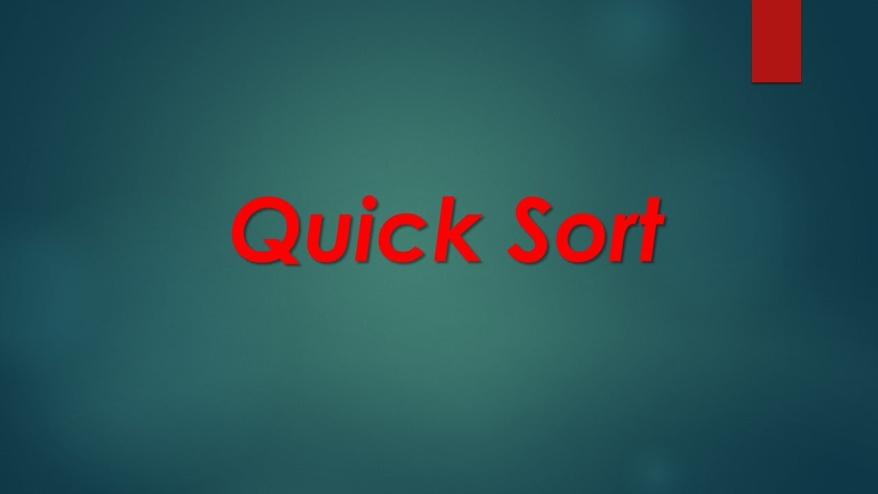 Quick Sort || Bangla Tutorial - YouTube