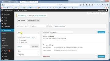 Wordpress - Cách tạo menu trong wordpress