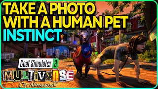 Take A Photo With A Human Pet Goat Simulator 3