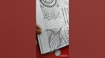 3d zentangle in triangle step by step #art #zentangle #new #3d #stepbystep #tutorial #beginners