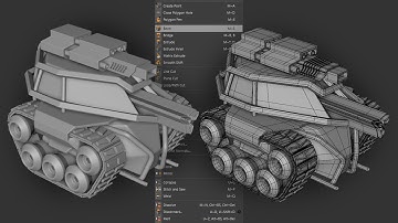 Modeling A Mini Tank Super Fast | 3D Modeling Tutorial