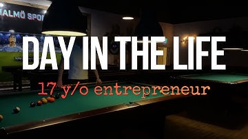 17 year old entrepreneur goes and plays pool (full vlog)