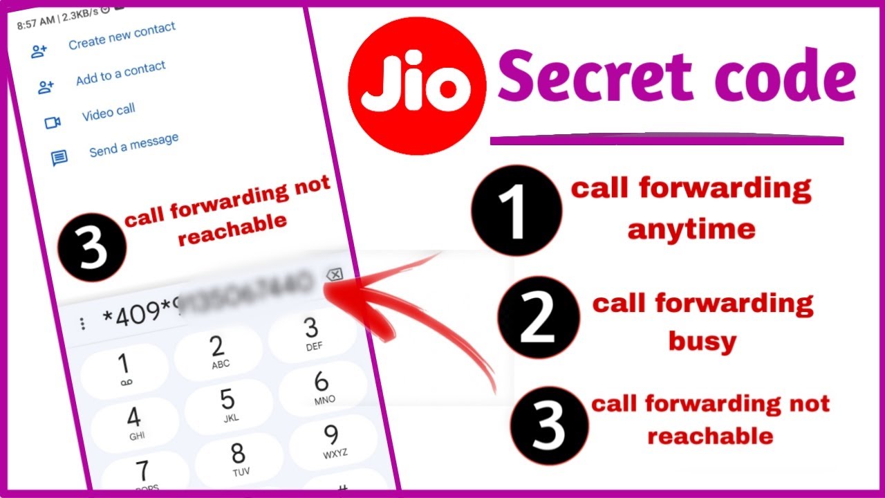 Jio Call Forwarding Kaise karen | How to Enable Jio Call Forwarding On ...