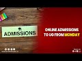 Online admissions to ug from monday