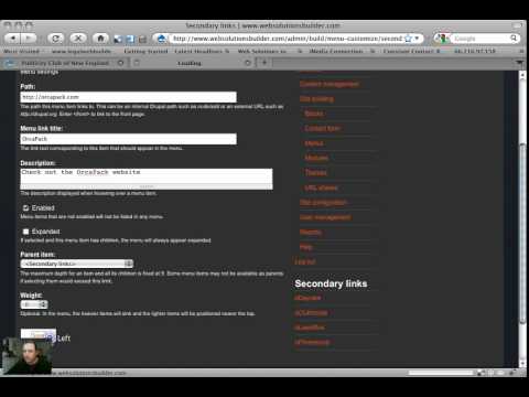 Add navigational menu item linking to another website using Drupal