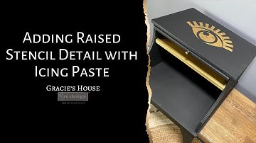Adding Raised Stencil Details with Icing Paste