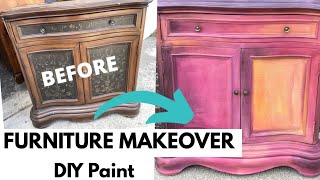 Furniture Makeover Using DIY Paint Making Powders for a Blended Finish
