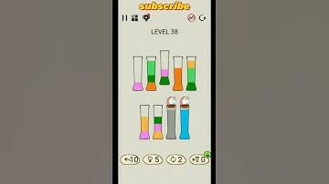 sortpuz water puzzle game level 38 #shorts #ytshorts