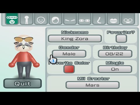 King Zora - The Legend of Zelda - Mii 3330 - YouTube
