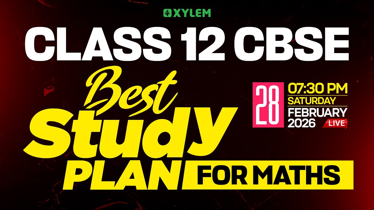 Class 12 CBSE | Best Study Plan for Maths | Xylem 12 CBSE - YouTube