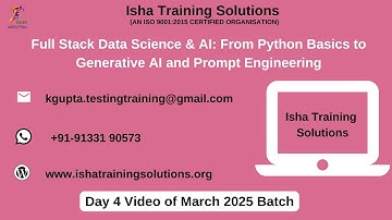 AI & ML Unlocked Day 4 On 1st April 2025. Pls contact or WhatsApp us on +91-9133190573 to enroll.