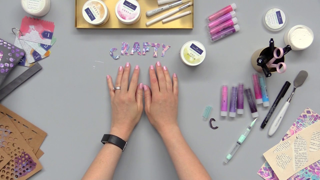 How to Create Custom Canvas Tote Bags with Erin Bassett | Faber-Castell stencils router