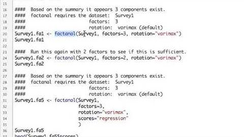Exploratory Factor Analysis in R