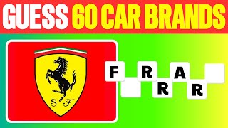 Guess The Car Brand In 3 Seconds | 60 Car Brand Quiz | Easy, Medium, Hard, Impossible