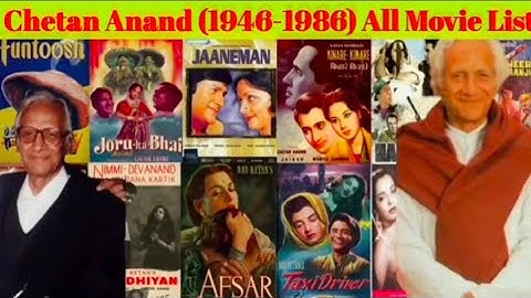 director Chetan Anand all movie list collection and budget movie list #chetananand