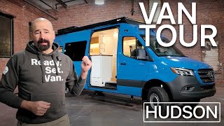 Modern Comforts, Adventure Ready | Hudson |  Shower, King Bed, OffGrid 170 AWD Van Build