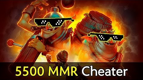 5500 MMR cheater Techies with multiple scripts/cheats/hacks