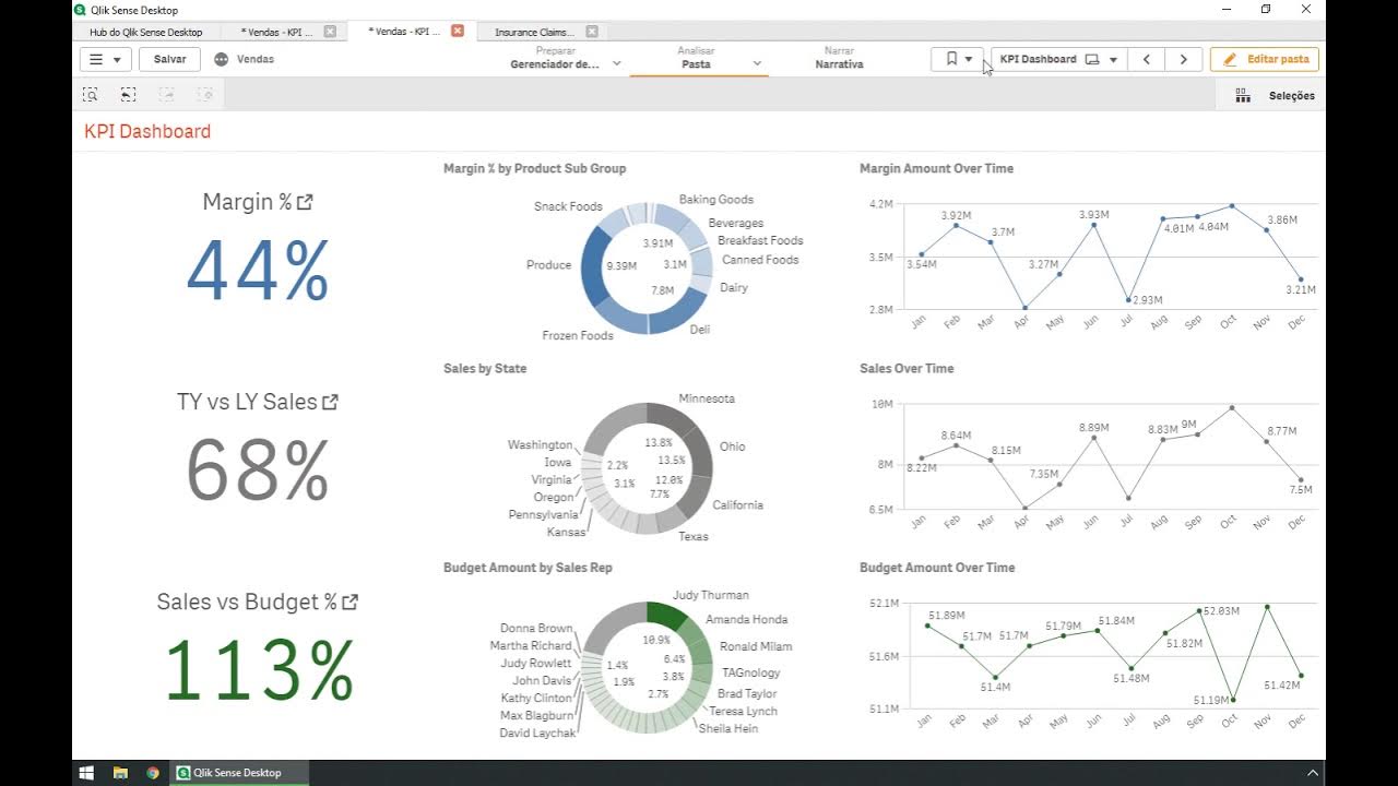 Qlik Sense Aulas Gratuitas Básico Aula 08 Marcadores (Bookmarks) YouTube