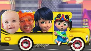 Wheels on the Bus Go Round And Round  Bus- Best Song  - #kidssongs &amp; #cartoon
