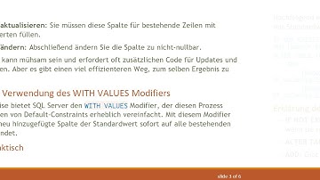 Wie man in SQL Server einfach Nicht-Nullable-Spalten mit Standardwerten hinzufügt