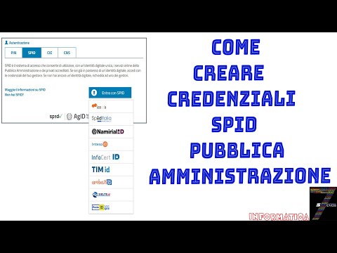 Come creare Credenziali SPID Pubblica Amministrazione