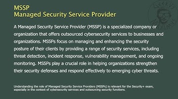 MSSP - Managed Security Service Provider