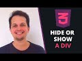 How to hide or show a div with CSS