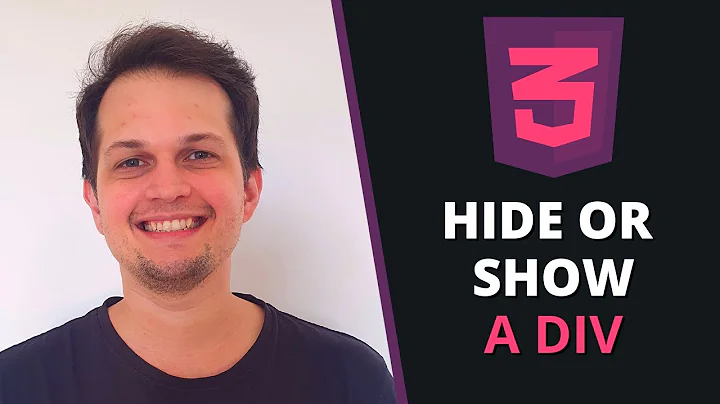 How to hide or show a div with CSS