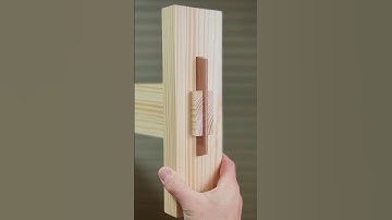 I made a removable joint with a dovetail key. #shorts