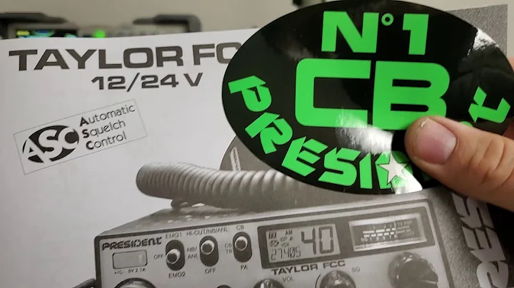 Out of the Box New President Taylor FCC CB Radio thoughts and performance.