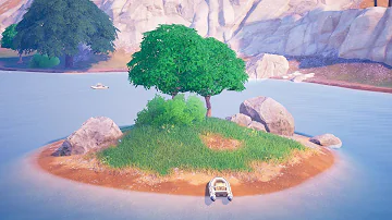 Maybe On a Grassy Island in The Center of Everything Location - Fortnite Cerberus Quests